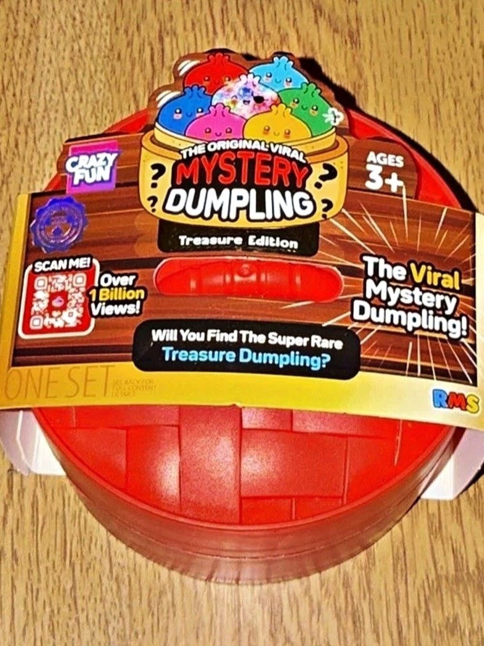 Crazy Fun Mystery Dumpling Treasure Edition Red Mystery Toy Ages 3+